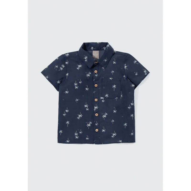 Camisa Infantil Menino Estampada Toddler - Azul 002