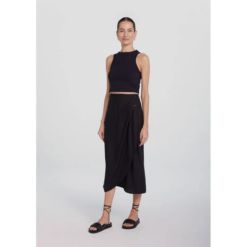 Saia Midi Envelope - Preto 048