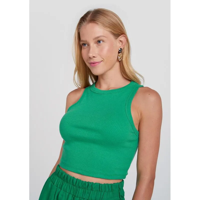 Regata Feminina Cropped - Verde G