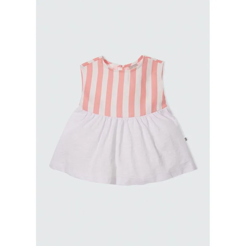 Blusa Infantil Menina Sem Manga Com Estampa Toddler - Rosa 004