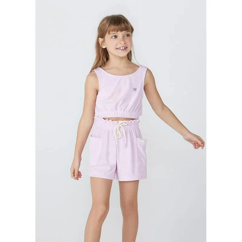 Top Regata Básica Infantil Menina Hering Kids - Roxo 016