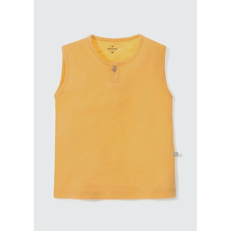 Regata Infantil Menino Em Algodão Toddler - Amarelo 004