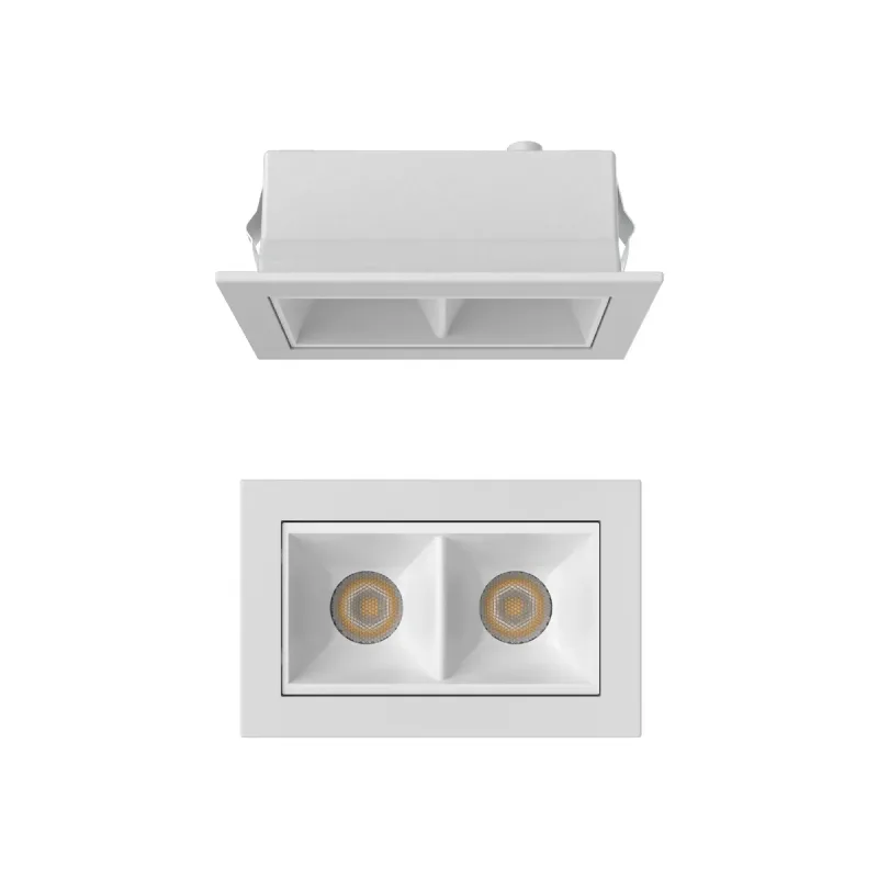 Luminária de Embutir Spot Picco Led 2 focos 4W 12° - Branco - Light Delivery