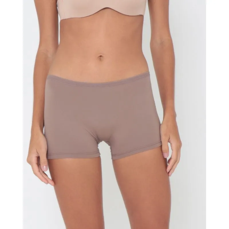 Short Básico Modelador Bege Escuro G