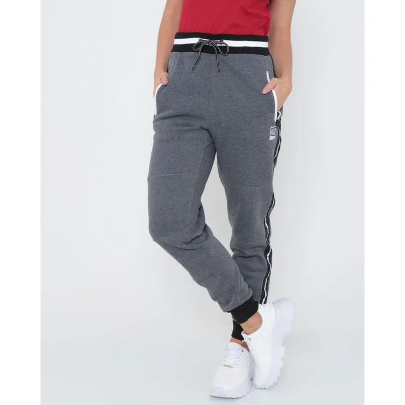 Calça De Moletom Feminina Jogger Cinza P