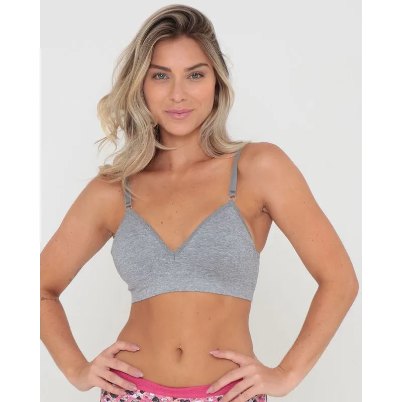 Sutiã Feminino Triângulo Trifil Cinza 42
