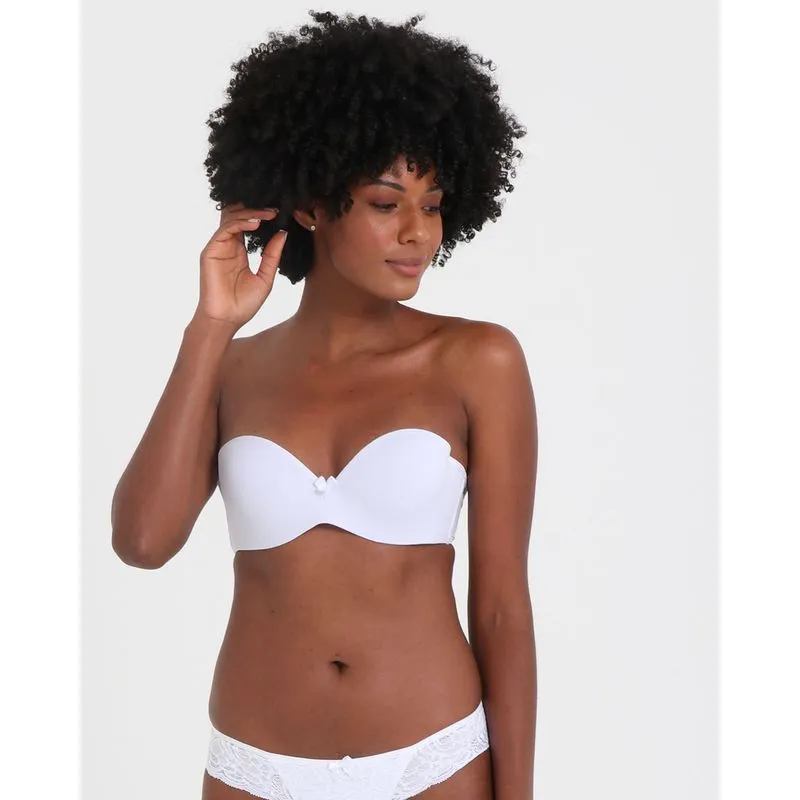 Sutiã Tomara Que Caia Com Bojo Branco 46
