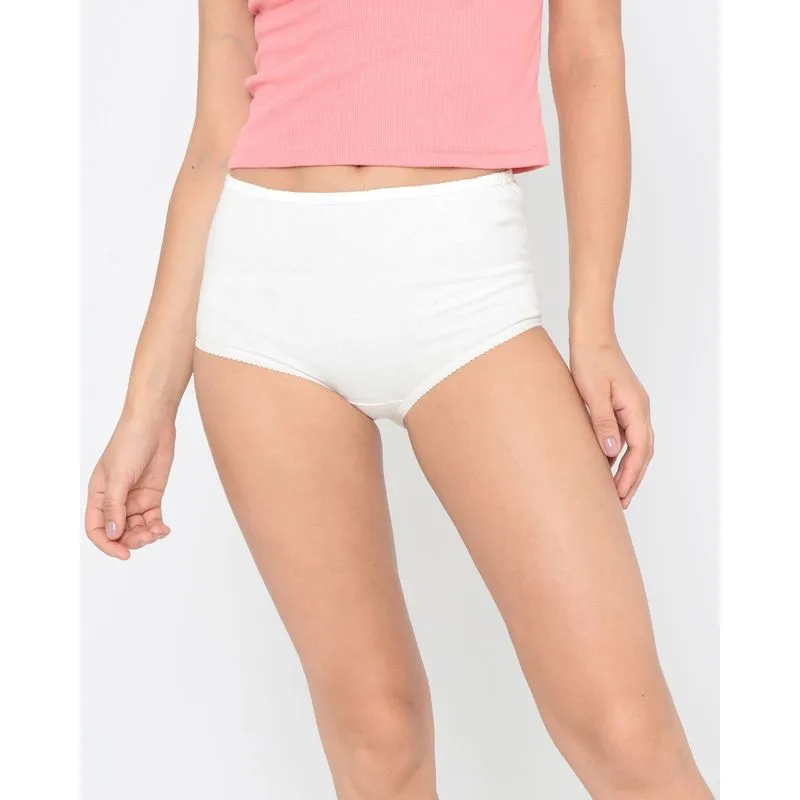 Calcinha Alta Off White M