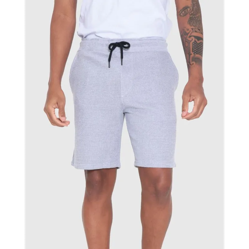 Bermuda Moletom Masculina Cordão Cinza GG