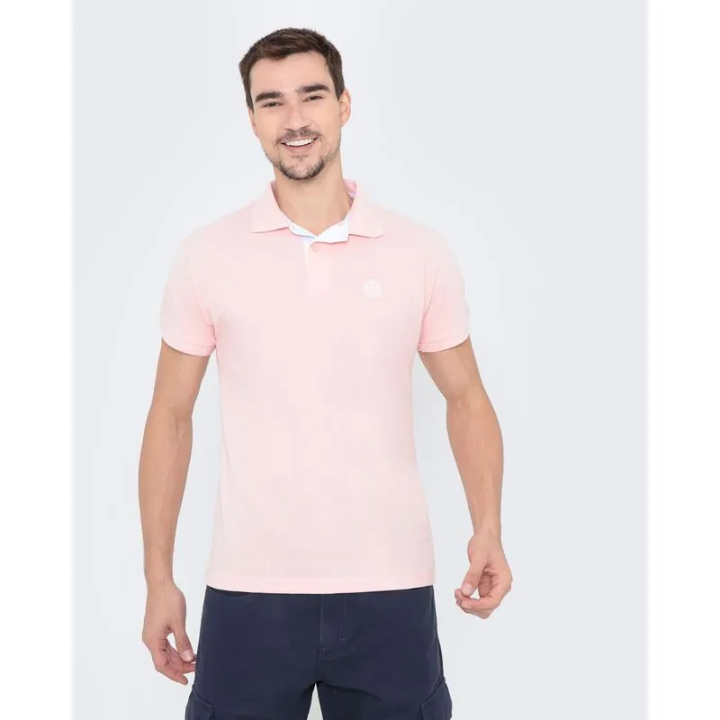 Polo Masculina Piquet Básica Coral M