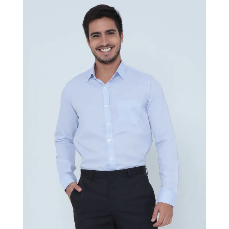 Camisa Masculina Manga Longa Textura Lilás 2