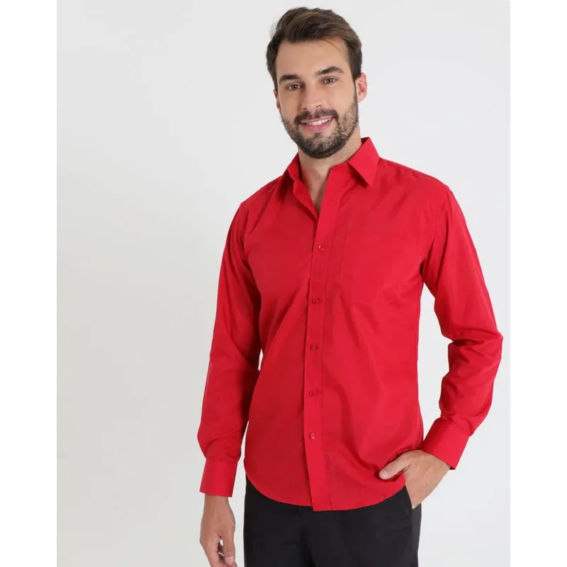 Camisa Masculina Vermelha 5