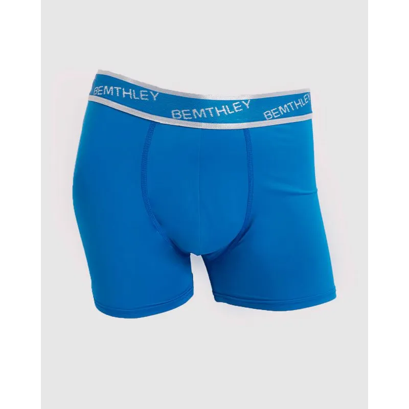 Cueca Masculina Boxer Microfibra Azul G