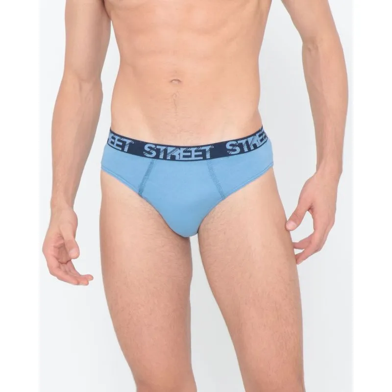 Cueca Slip de Algodão Azul Claro M