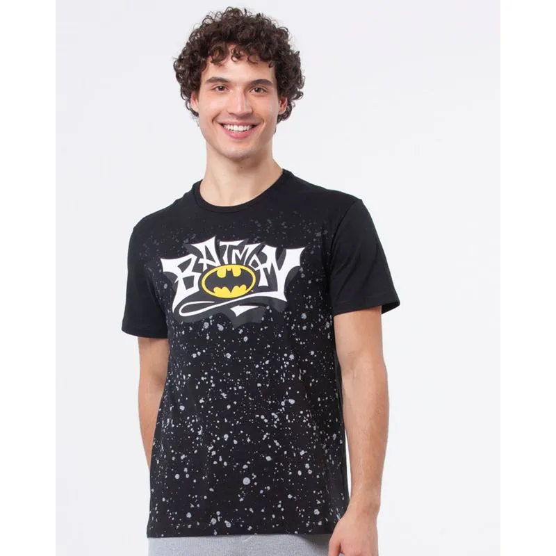 Camiseta Batman Liga Da Justiça Preta M