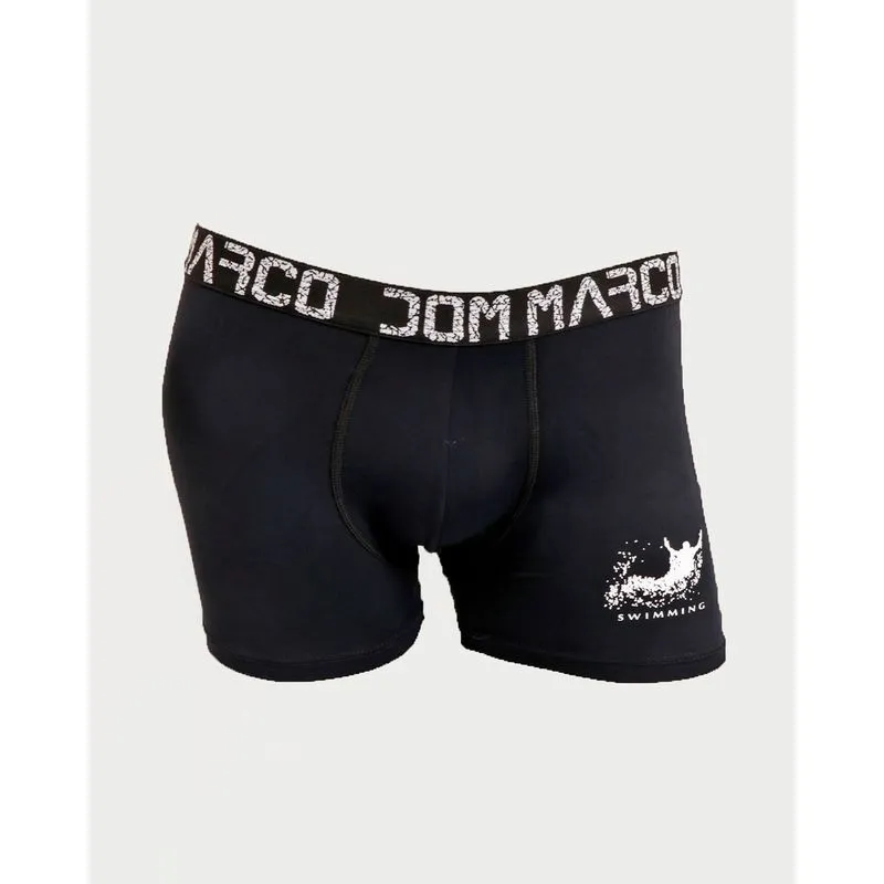 Cueca Masculina Boxer Microfibra Estampada Preta P