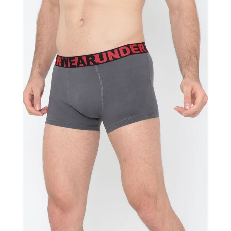 Cueca Boxer Algodão Cinza GG