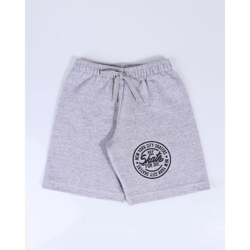 Bermuda Bebê Moletinho Silk Cinza 1