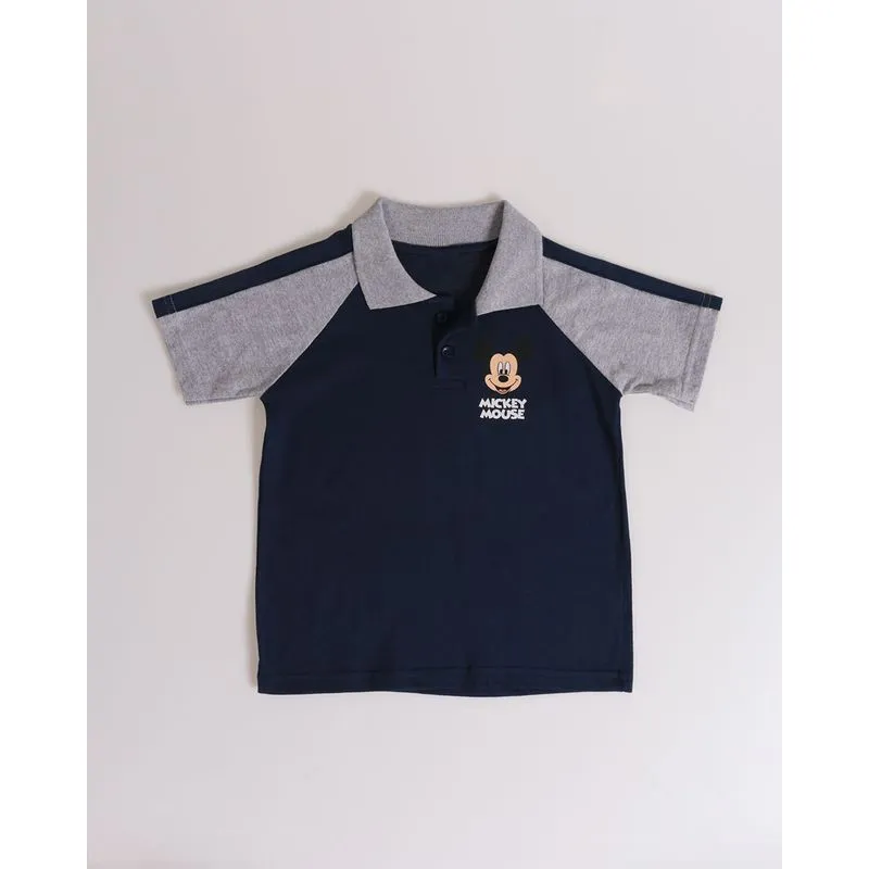 Polo bebê Mickey Mouse Azul Marinho 3