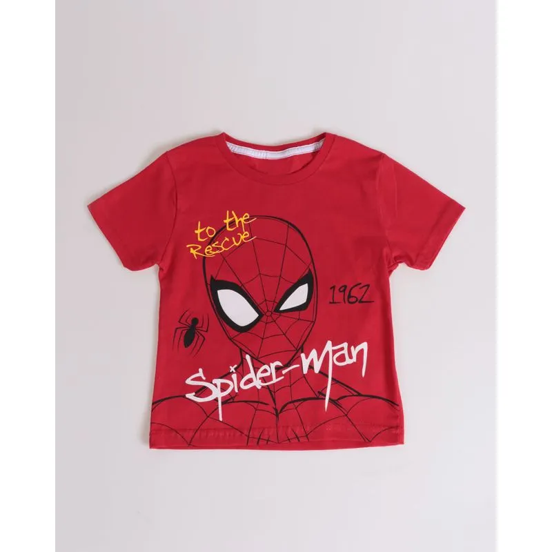 Camiseta Bebê Algodão Marvel Homem-Aranha Vermelha 3