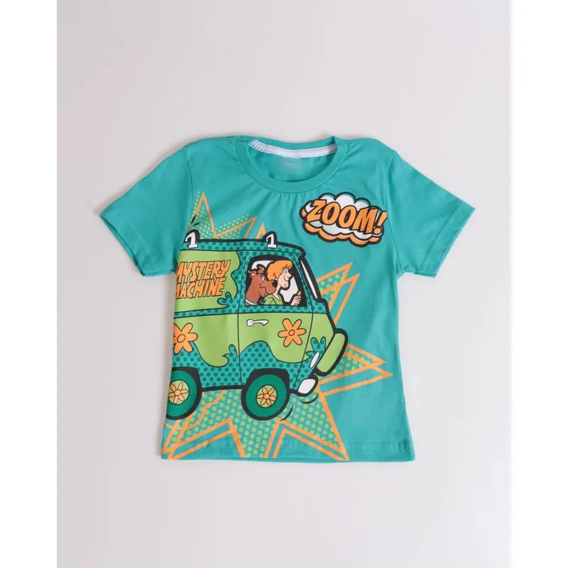 Camiseta Bebê Estampa Scooby Doo Azul 1