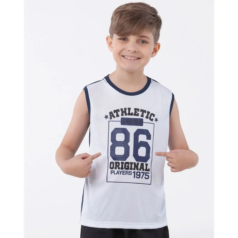 Regata Infantil Esportiva Azul Marinho 6