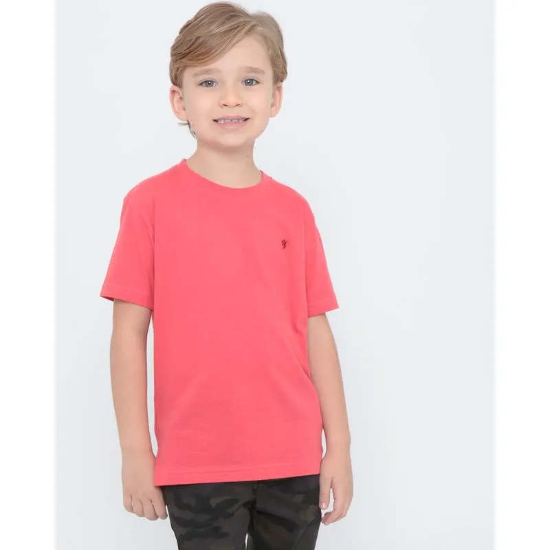 Camiseta Infantil Básica Coral 4
