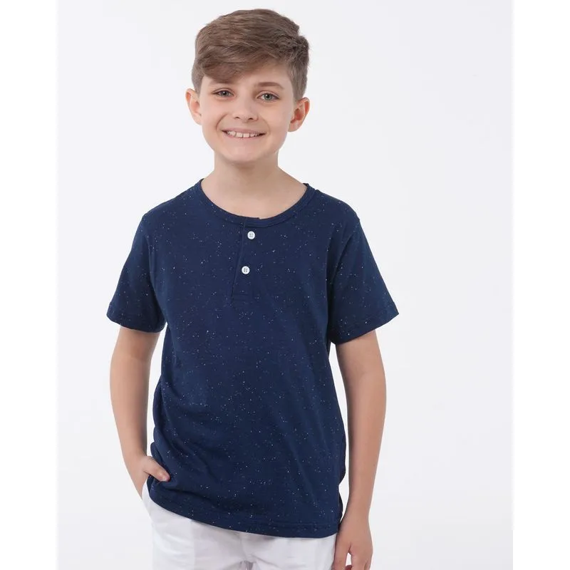 Camiseta Infantil Botonê Azul Marinho 4