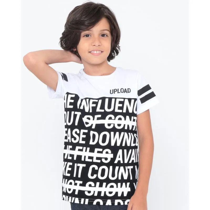 Camiseta Infantil Estampa Branca 4