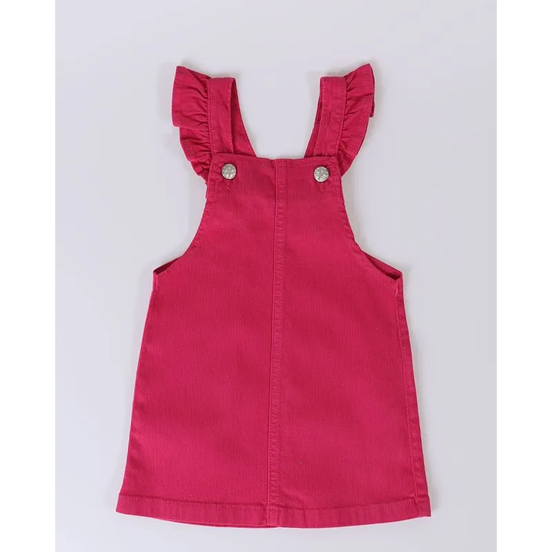 Salopete Jeans Bebê Rosa Pink 3