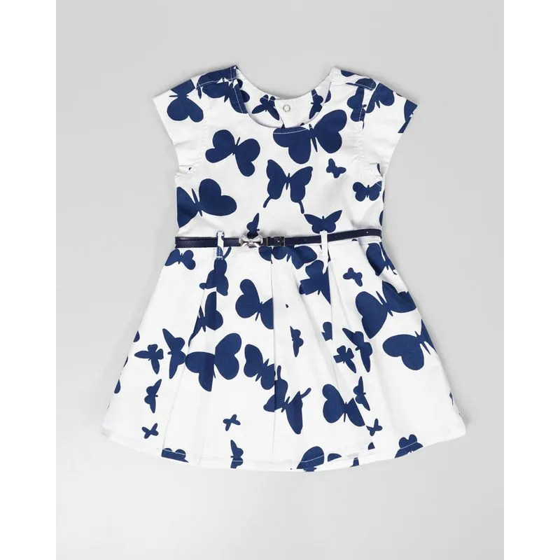 Vestido Bebê Borboletas Branco 3
