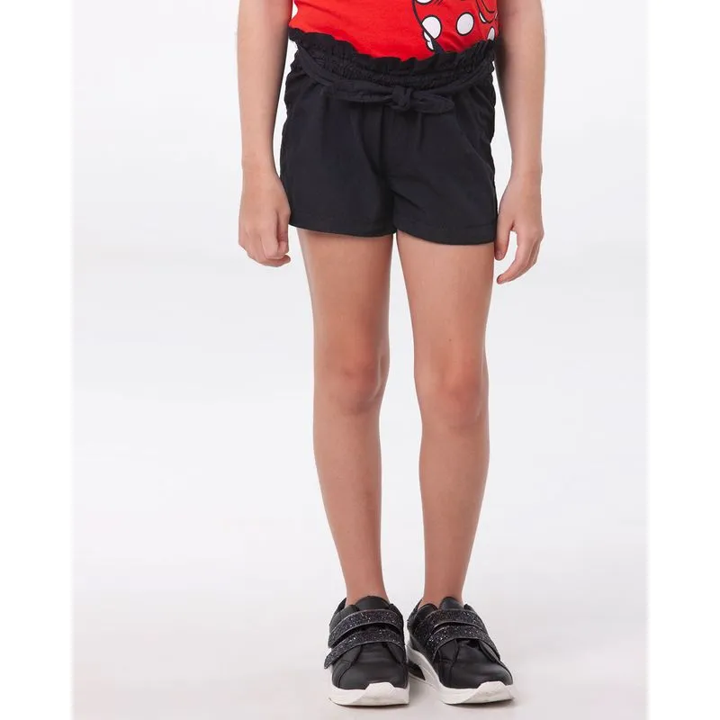 Short Infantil Sarja Clochard Preto 6