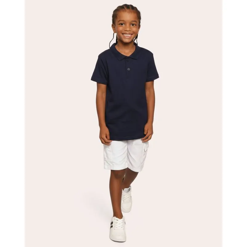 Bermuda Infantil Sarja Cargo Branca 8