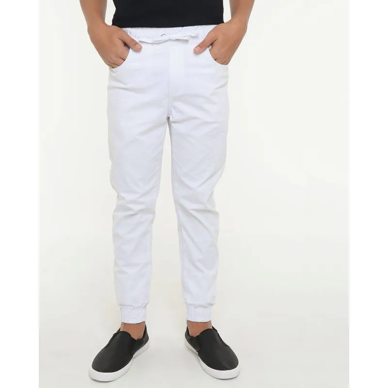 Calça Sarja Juvenil Jogger Lisa Branca 14