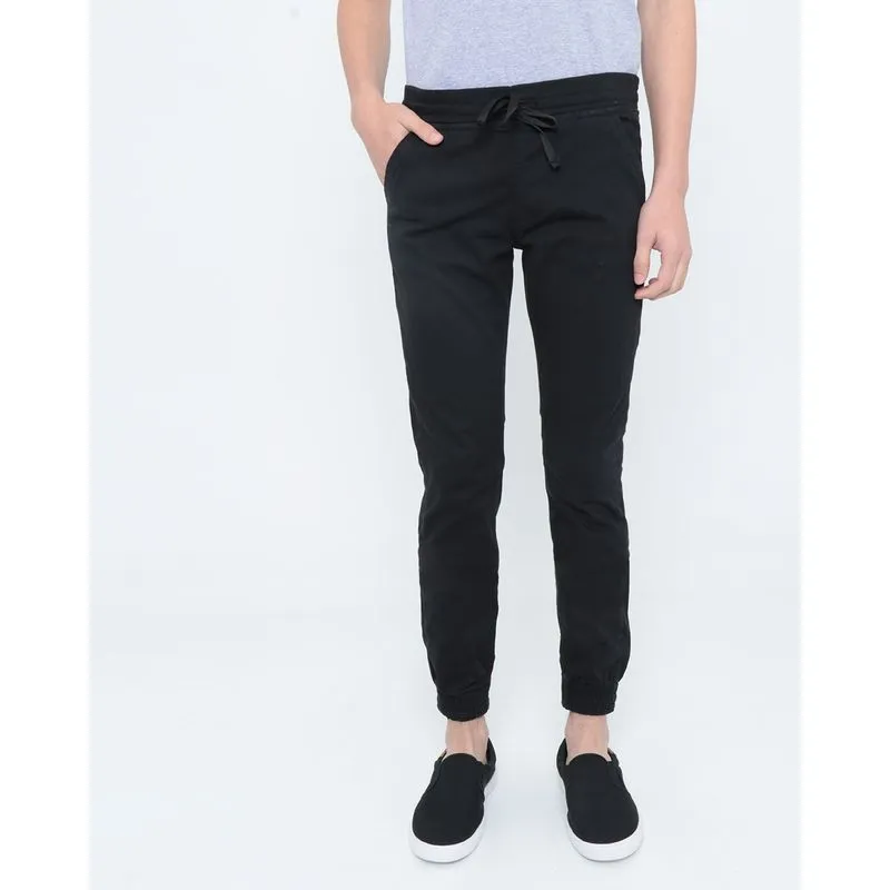 Calça Sarja Juvenil Jogger Preta 14