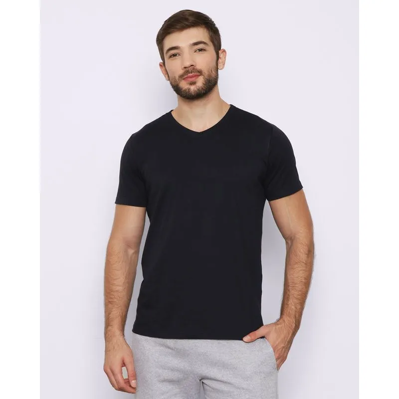 Camiseta Básica Masculina Manga Curta Preta M
