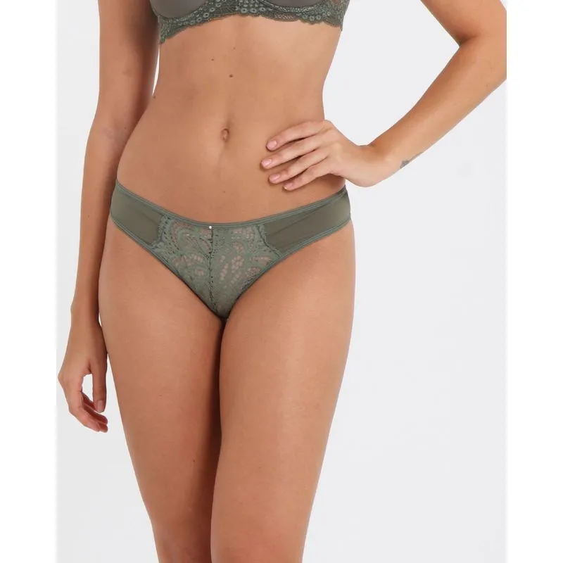 Calcinha Avulsa Biquini Renda Verde P