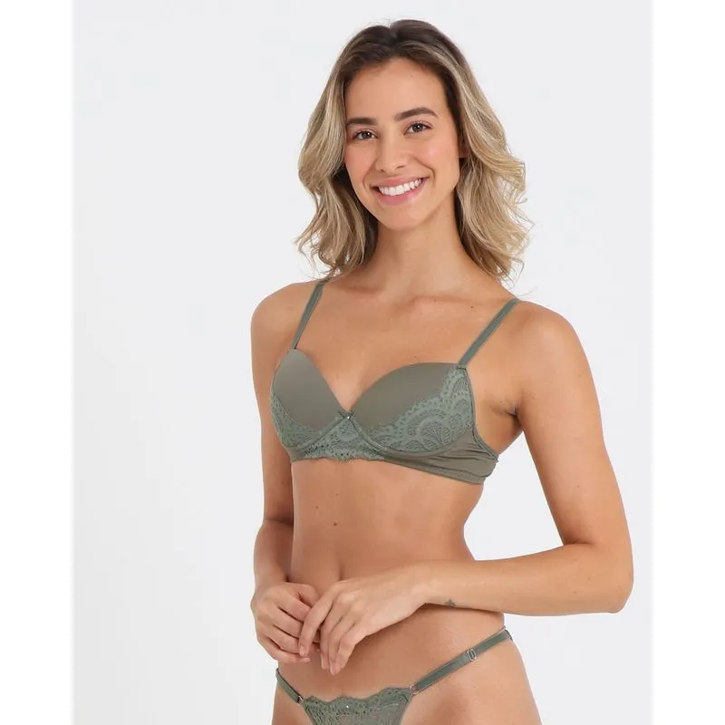 Sutiã Bojo Rendado Verde 46