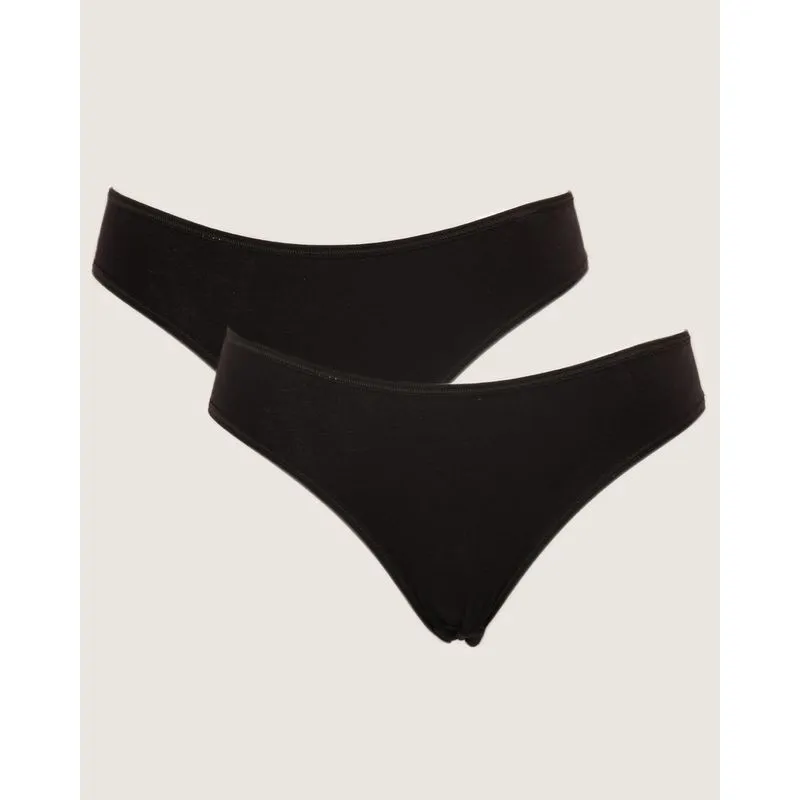 Kit 2 Calcinhas Feminina Biquíni Preta P