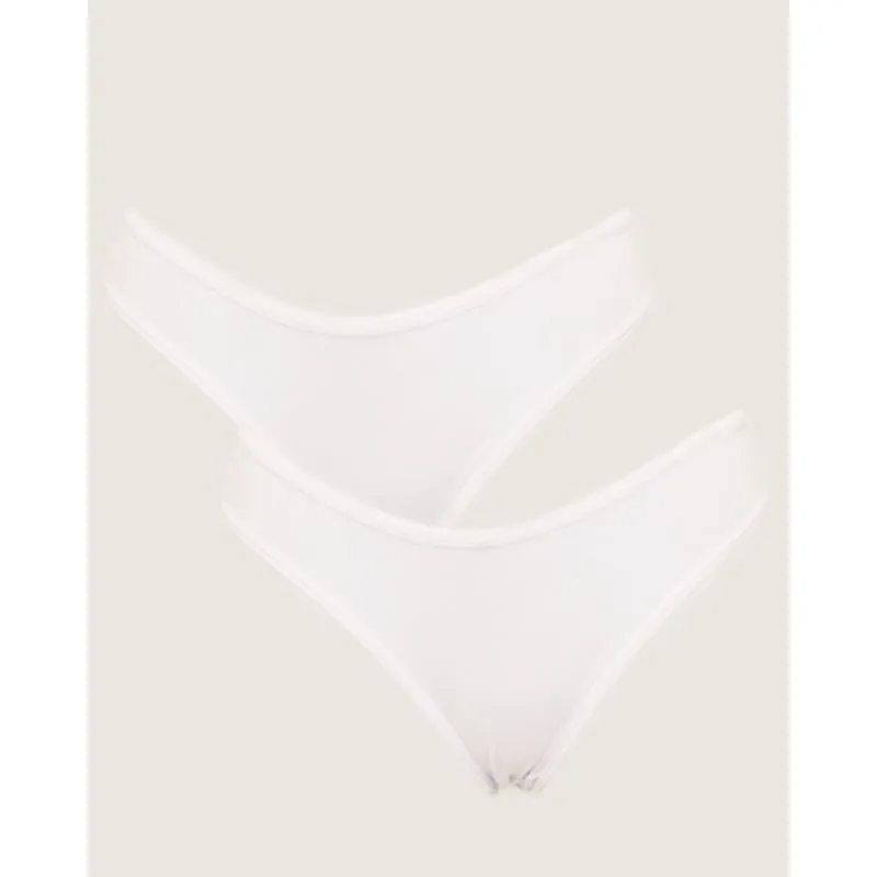 Kit 2 Calcinhas Tanga Branca GG