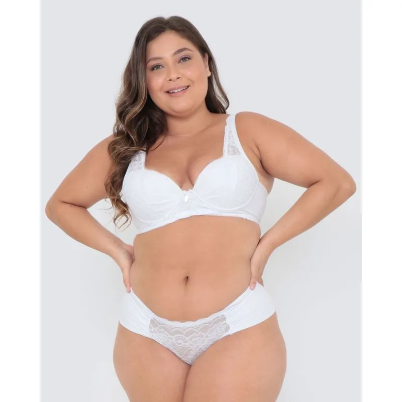Sutiã Plus Size Base Bojo Branco 52