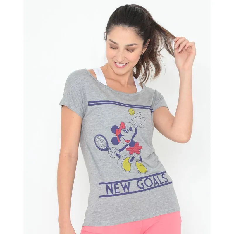 Blusa Minnie Mouse Disney Cinza M