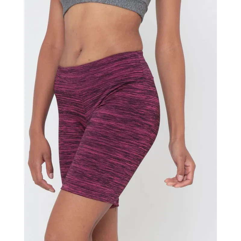Bermuda Fitness Feminina Malha Mescla Rosa M