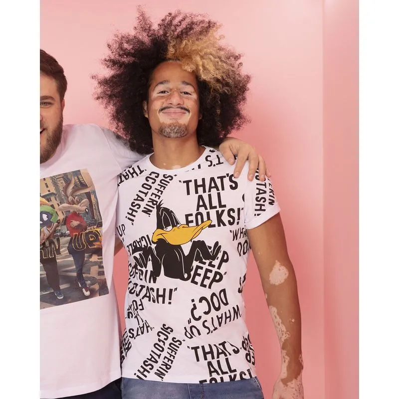 Camiseta Estampa Patolino Looney Tunes Branca GG
