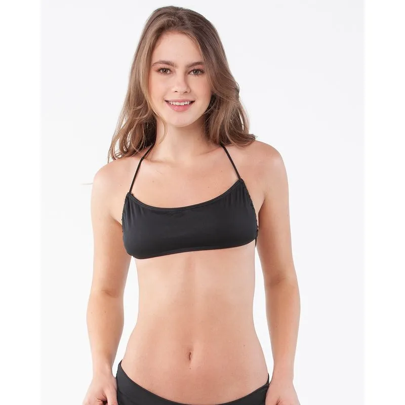 Biquíni Avulso Top Faixa Liso Preto G