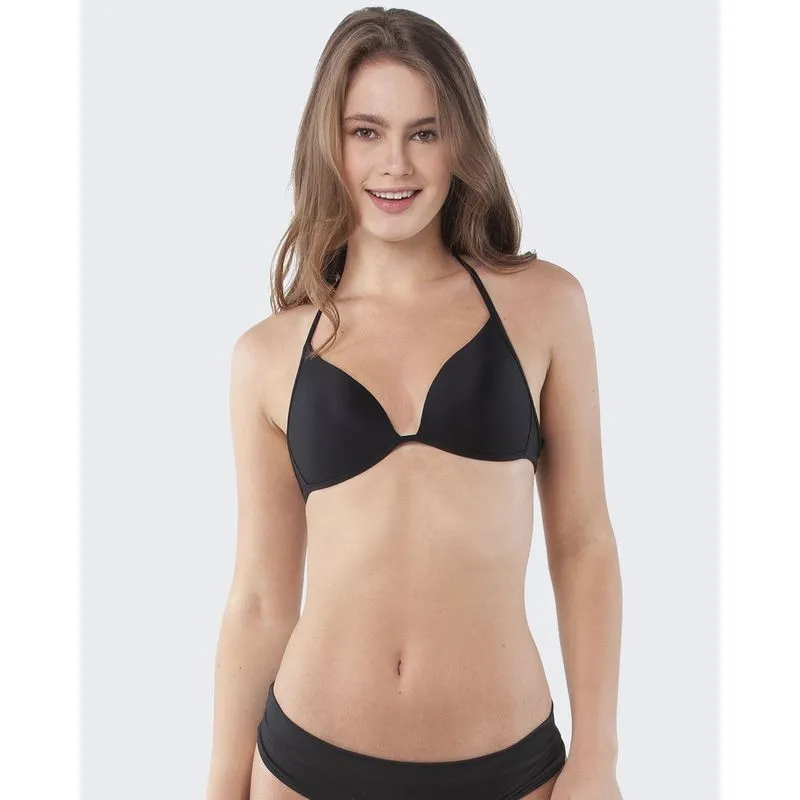 Biquíni Avulso Top Com Bojo Liso Preto G