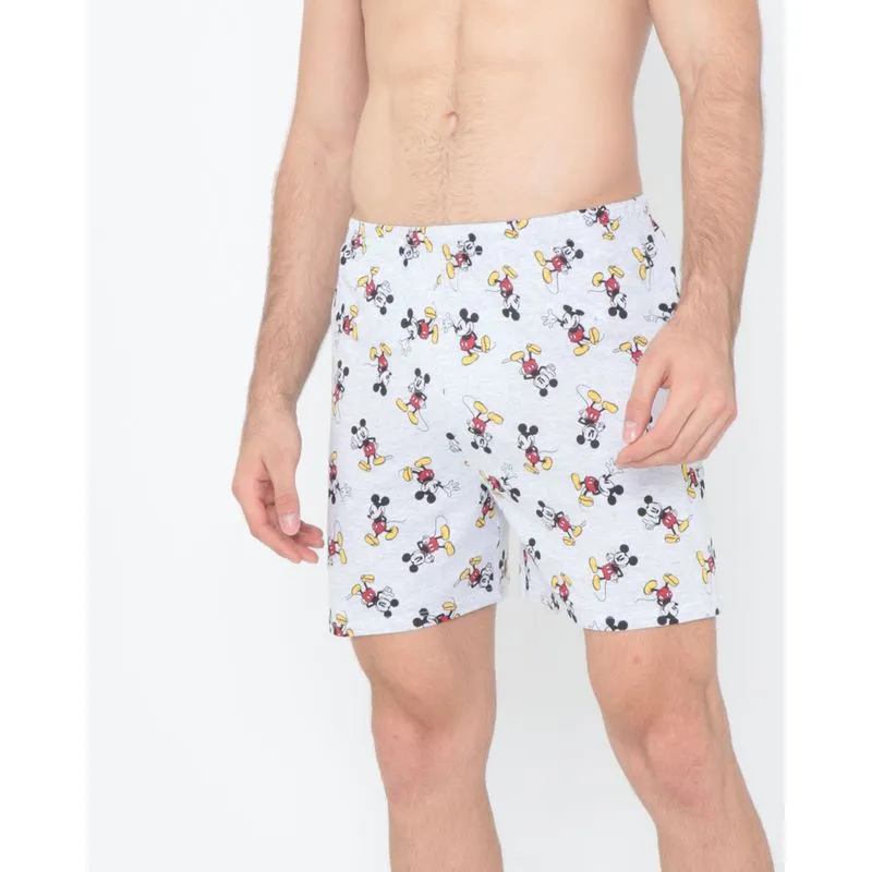 Cueca Samba Canção Mickey Disney Cinza GG