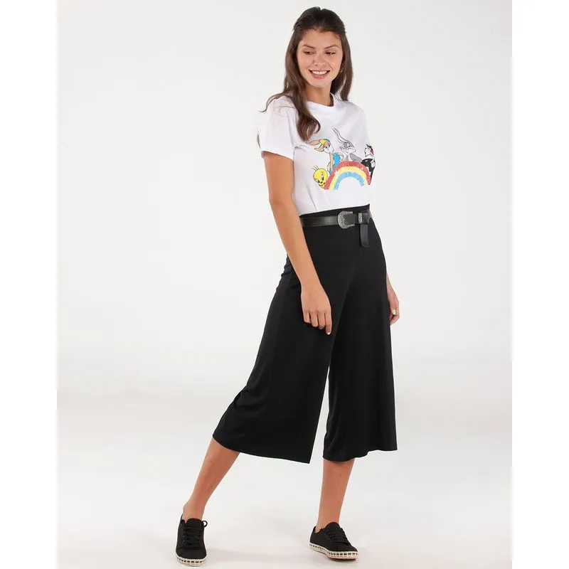 Blusa Estampa Pernalonga Looney Tunes Branca P