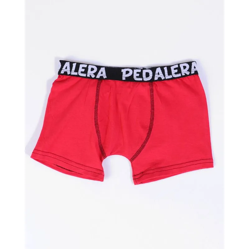 Cueca Infantil Boxer de Algodão Com Elástico Vermelha 4