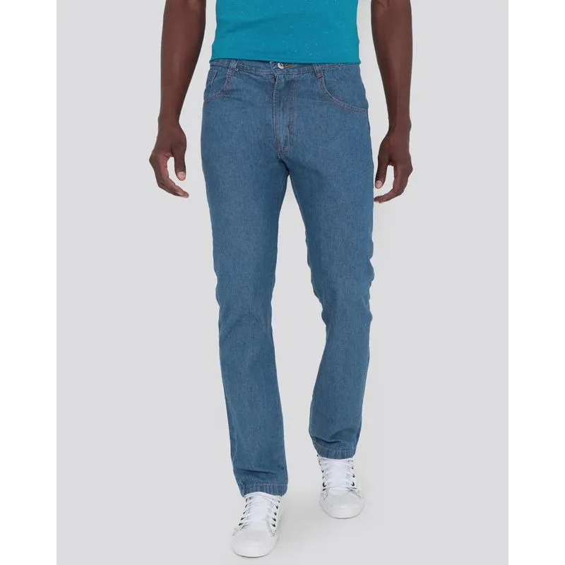 Calça Jeans Masculina Reta Azul Escuro 44